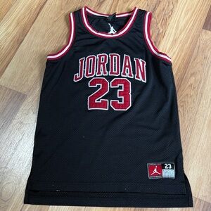 Jordan Black Jersey with Red Accents